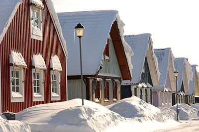 Haus lüften bei Schnee