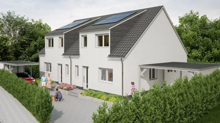 Startklar für Ihr Eigenheim: Neubau einer lichtdurchfluteten Doppelhaushälfte