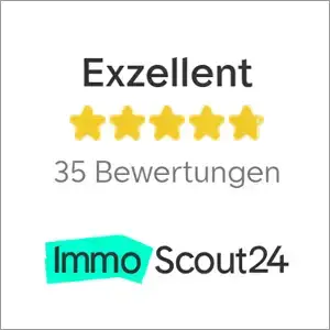 Exzellente 5-Sterne-Bewertung auf ImmoScout24